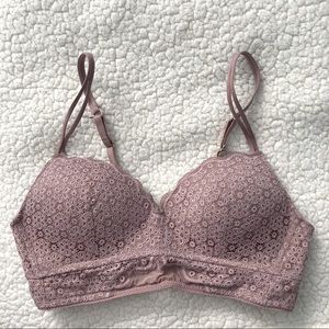 Aerie floral lace push up bralette 36A